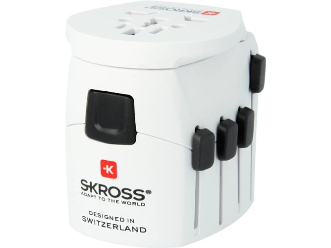 Adaptador de Viagem SKROSS Pro-World (Branco) SKROSS - Conversores e adaptadores de viagem - adaptador, viagem, SKROSS