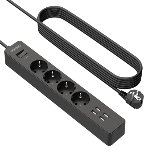 Extensão Elétrica Ntonpower 1.5m 6 Tomadas Preto NTONPOWER Technology Co.,Ltd - Fios de extensão - extensão elétrica, ntonpower, 1.5m, 6 tomadas, preto