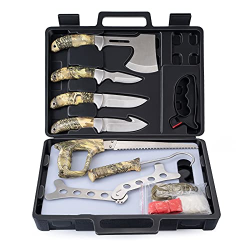 Conjunto de Facas de Caça GVDV 14 Peças GVDV - Facas de caça e sobrevivência - 14 peças, facas de caça, desossar, cortar, esfaqueador