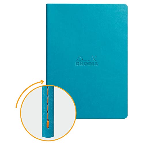 Caderno Clairefontaine Rhodiarama | Turquoise Clairefontaine Rhodia - Cadernos e bloco de notas - borracha, durável, A5