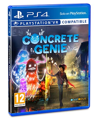Jogo PS4 Concrete Genie (Edição em Espanhol - M3) Sony - Software de jogos de vídeo - ps4, arte, pinturas vivas, cidade contaminada