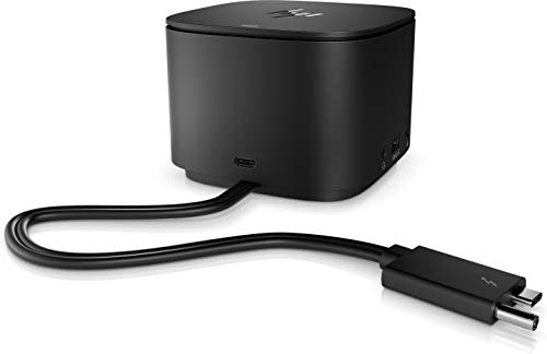 Suporte HP Thunderbolt Dock G2 em Preto e Prateado HP - Estações de acoplamento para laptops - thunderbolt, usb-c, áudio, portátil