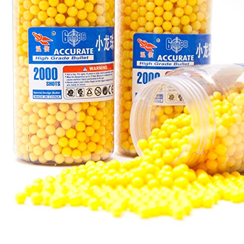 Cartucho de balas para arco SOFTAIR 6mm (0.12 g) - Amarelo GOODS+GADGETS - Munição - 6mm, 0.12 g, interiores, uniforme