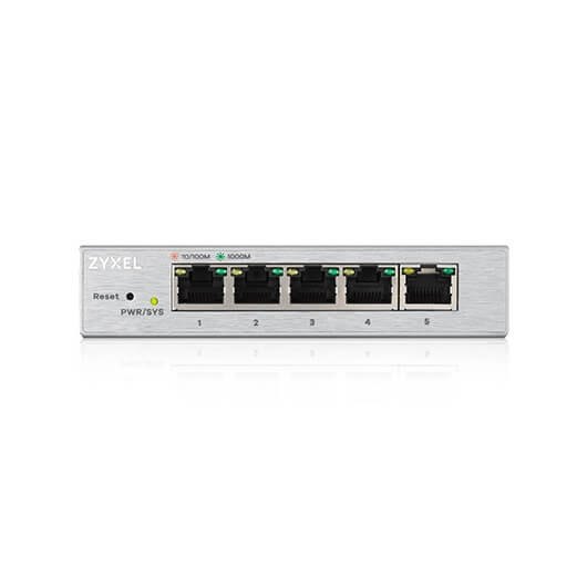 Switch ZYXEL GS1200-5 L2 10/100/1000 1U Zyxel - Concentradores e comutadores - l2, 10/100/1000, 1u