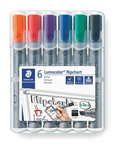 Marcador STAEDTLER Lumocolor (Multicor - Ponta de 2mm) Staedtler - Marcadores e marcadores de texto - multicor, ponta 2mm, recarregável