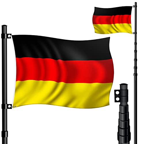 Varão de Bandeira Telescópico KESSER® com Mangueira para Chão KESSER - Móveis de exterior - telescópico, mangueira, chão
