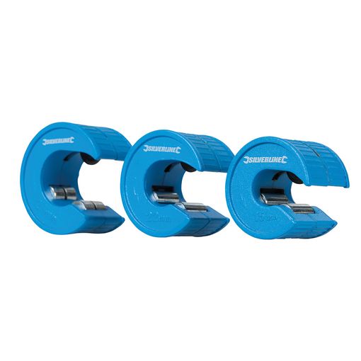 Conjunto de corta-tubos SILVERLINE 675292 Silverline - Cortadores de tubos - aço inoxidável, alumínio, preto, azul, prateado
