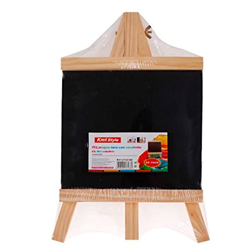 Quadro Magnético Quadrado com Cavalete de Madeira 36x20cm Acan - Quadros de exibição - quadro magnético, cavalete madeira, dobrável, estimular imaginação