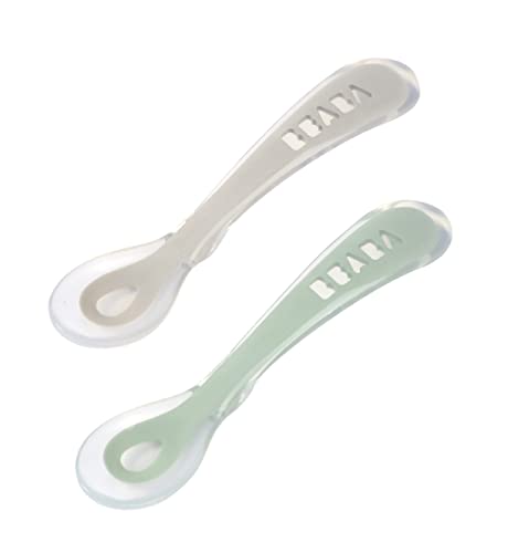 Talheres BEABA Silicone (Idade Mínima: 6 Meses) Beaba - Colheres - silicone, 6 meses, ergonômico