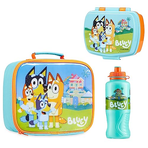 Lancheira BLUETY 3 Peças Azul e Laranja (Plástico) Stor S.L. - Lancheiras e sacos - lancheira, copo, 3 peças, azul, laranja