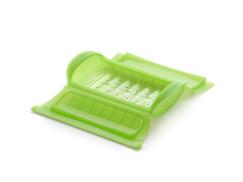 Lekue Papillote Silicone Coffret Vapeur 24X12.4Cm Vert 3404600V09U004 Lékué - Cestas a vapor - silicone, vaporizador, portátil, 24x12.4cm