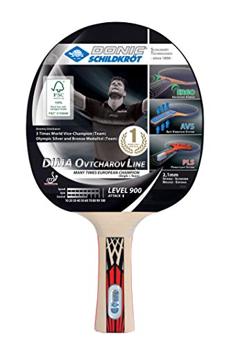 Racquet DONIC SCHILDKRÖT OVTCAROV 900 Multi Donic-Schildkröt - Raquetes e conjuntos de ping pong - multi cor, madeira, 1 peça