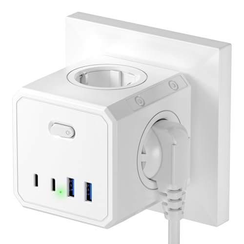 Extensão Elétrica BURNNOVE 8 em 1 com 4 Tomadas Reguláveis BURNNOVE - Filtros de linha e supressores de surtos - extensão elétrica, 8 em 1, 4 tomadas reguláveis
