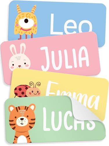 Autocolantes Decorativos STIKIDDOS (105 Unidades) melu kids GmbH - Etiquetas e tags - autocolantes, decorativos, animais, cores vivas, divertidos desenhos