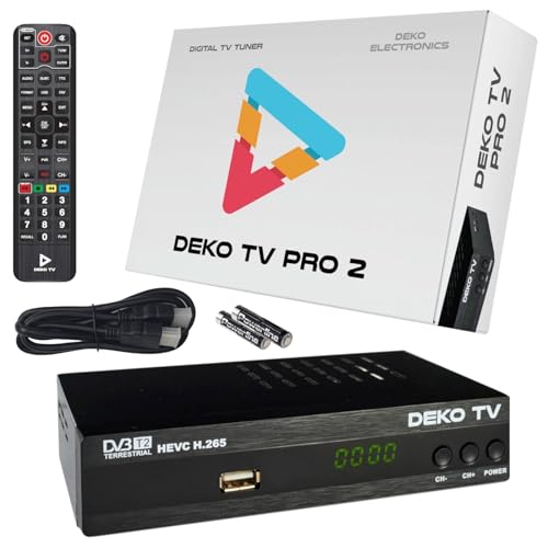 Decodificador de TV DÉKO Pro2 (TDT - Full HD) Deko Electronics - Áudio - full hd, sintonização digital, hdmi