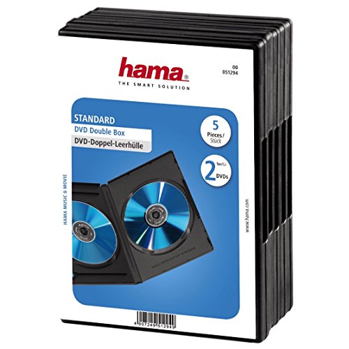 Caixa para Discos Ópticos HAMA Double Case Hama - Estojos e organizadores de cd/dvd - caixa, discos ópticos, hama double case, armazenamento, transporte