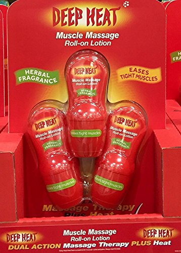 Lubrificante para Massagem DEEP HEAT Muscle Roll-On (50 ml) Deep Heat - Banho e corpo - massagem, deep heat, 50 ml