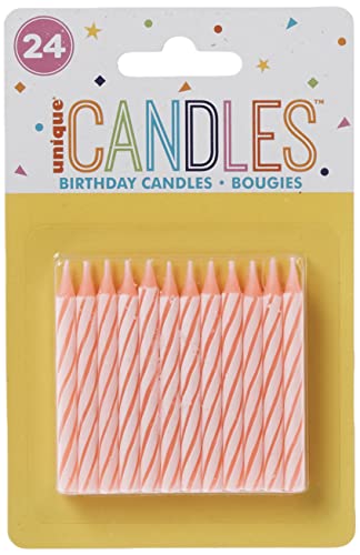 Candeeiros de Natal UNIQUE 1905PC (Rosa - 6 x 8 cm) Unique Party - Velas de aniversário - rosa, 6 x 8 cm, universal