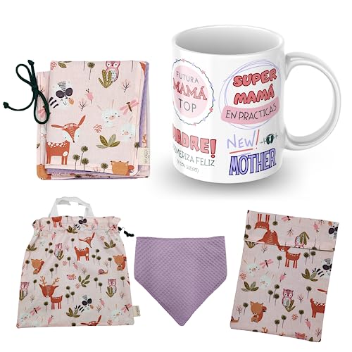 Kit de Presentes para Mãe e Bebé REGALOS MAMAS EL TALLER DE COSTURA KR - Conjuntos de presente para bebê - kit, presentes, mamãe, bebé