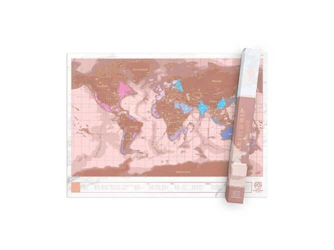 Mapa de Viagem LUCKIES OF LONDON Scratch Map 30 x 40 cm Luckies of London - Pósteres, impressões e arte visual - 30x40 cm, informações práticas, cor colorida