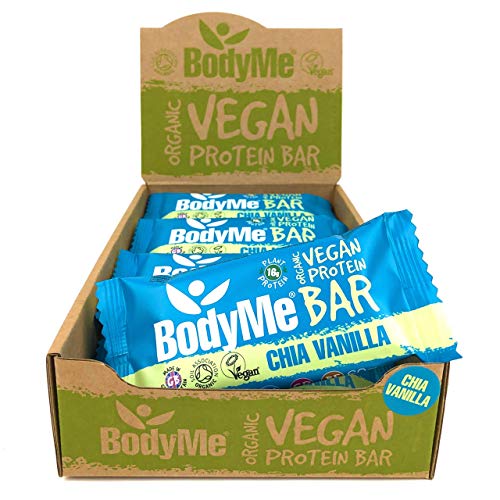 Barritas de proteínas orgânicas BodyMe Chia Vanilla BodyMe - Barras de nutrição - orgânicas, proteínas, chia, vanilla
