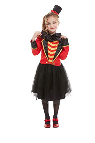 Fato de Menina DISFRAZZES Mestre De Cerimónias Com Tutu (Tam: 4 a 6 Anos) Smiffy's - Fantasias - fato, menina, mestre, cerimónias, tutu, vermelho