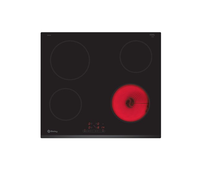 Placa de Vitrocerâmica BALAY 3EB720LR (Elétrica - 59.5 cm - Preto) Balay - Cooktops - vitrocerâmica, eléctrica, 59.5 cm, preto