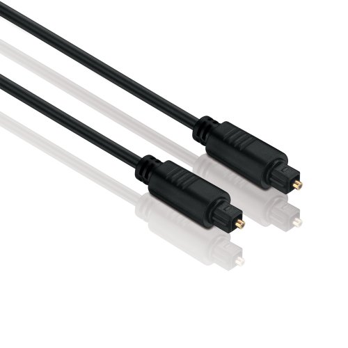 Cabo Fibra Ótica PURELINK (Toslink - 1 m - Preto) PureLink - Cabos de áudio e vídeo - tostlink, 5.0mm, 1m, masculino, preto