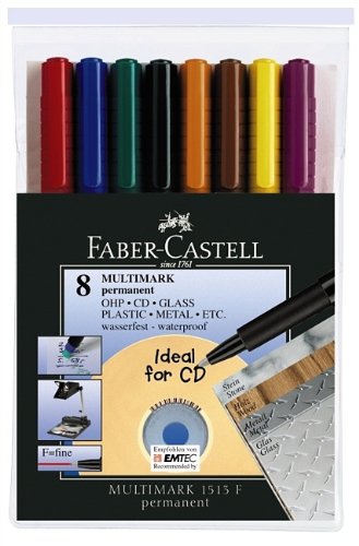 Marcador FABER CASTELL Ecoline (Multicor - 4 Unidades) Faber-Castell - Marcadores e marcadores de texto - ecológico, multicor, à base de água, ventilado