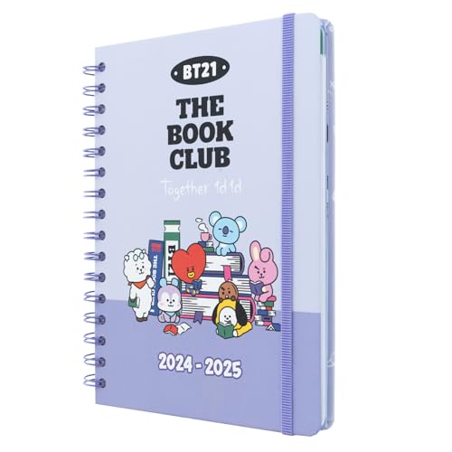 Agenda Escolar ERIK EDITORES BT21 (A5 - 2024/2025 - Semanal) Grupo Erik - Calendários, organizadores e planejadores - semelhana, bt21, A5, biodegradável