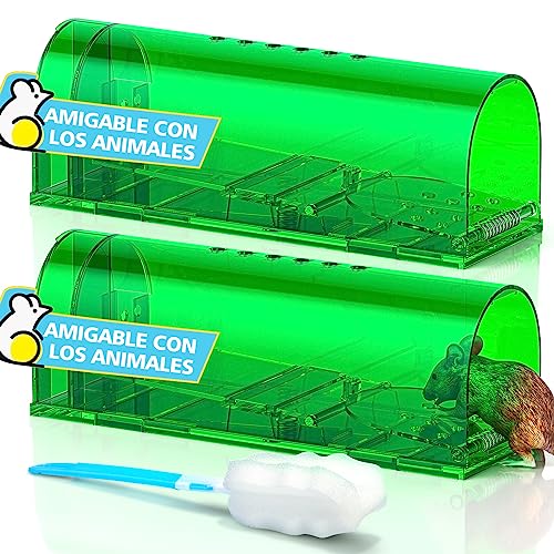Ratoeira TAKRINK 2Pcs Trampa para Ratos Altamente Sensíveis TAKRINK - Armadilhas de controle de pragas - alta sensibilidade, respiradores, fácil de limpar, livre