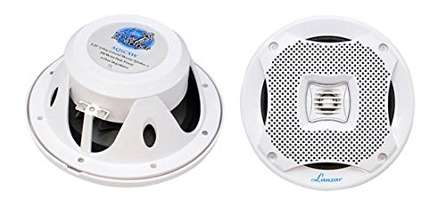 Coluna Portátil LAZAR 2-way Marine Speaker LANZAR - Alto-falantes marinhos - portátil, 100W, resistente, entrada RCA