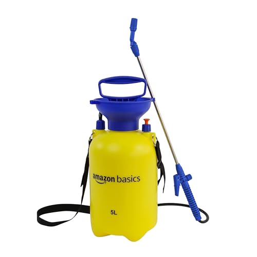 Pulverizador de Pressão AMZBASICS com Mecanismo de Gato com Bloqueio (5 L) Amazon - Pulverizadores de jardim - 5 l, 2,3 kg, pressurizado, tigela 0,25 L