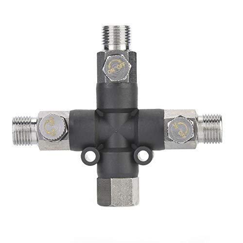 Conector de Juntas de Aire de 1/8'' para Conexão de Aerógrafo e Bomba de Aire Hilitand - Válvulas de encanamento - 1.8 polegadas, aerógrafo, bomba de ar