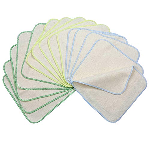 Roupa de Banho AVO+CADO Cotton Flannel Reusable Cloth Napkins 15 Peças Minzze GmbH - Banho e corpo - roupa, banho, avocado, cotton, flannel, reutilizável, panos