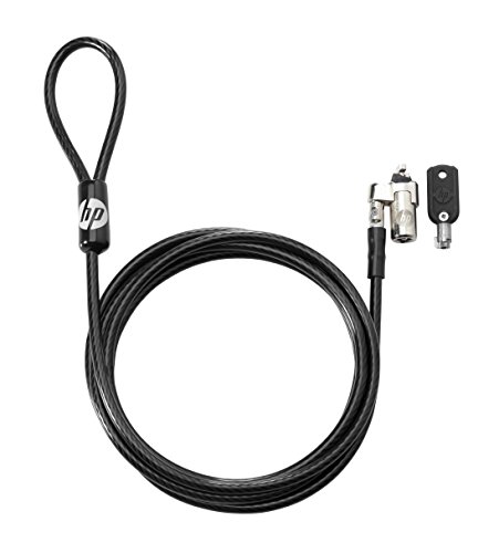 Cadeado Antirroubo HP 10mm Keyed Lock | Preto HP - Fechaduras e trincos - antirroubo, 1,0mm, chaveada, preto
