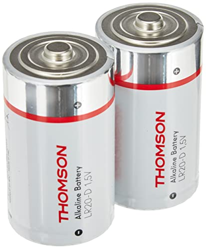 Pilhas THOMSON 2 x LR20 (1.5V - Alcalino) Hbf - Baterias de uso geral - 1.5v, 2 unidades, alcalino, 500 mAh