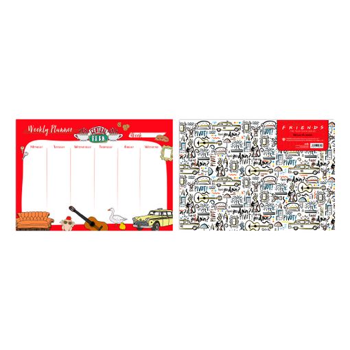 Planificador Semanal ERIK EDITORES Friends (A4) FRIENDS - Calendários, organizadores e planejadores - planificador semanal, 52 semanas, a4, bolsa
