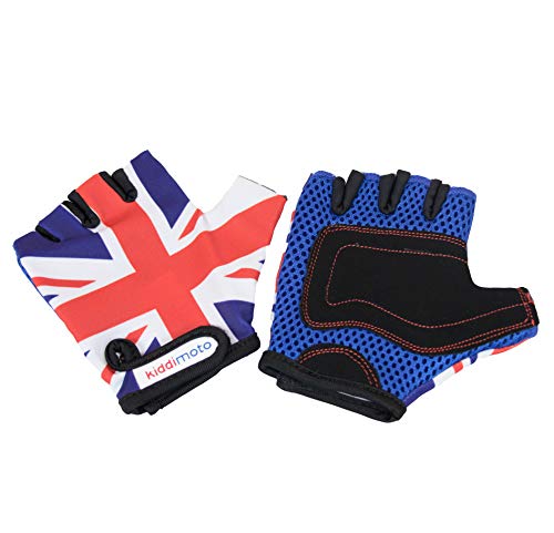 Luvas KIDDIMOTO Union Jack (Tam: 6-8 anos) KIDDIMOTO - Equipamento de proteção individual (epi) - ciclismo, patinagem, skate, ajustável