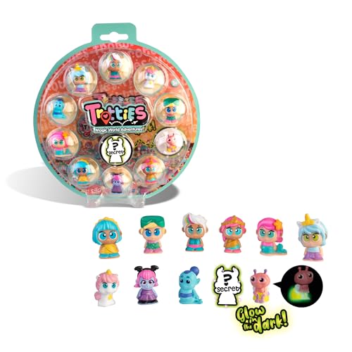 Figuras de Ação TROTTEIES Tiny Pack 11 com Figura Surpresa Famosa - Bonecos de ação e brinquedo - Glow in the Dark, 11 figuras, figura surpresa