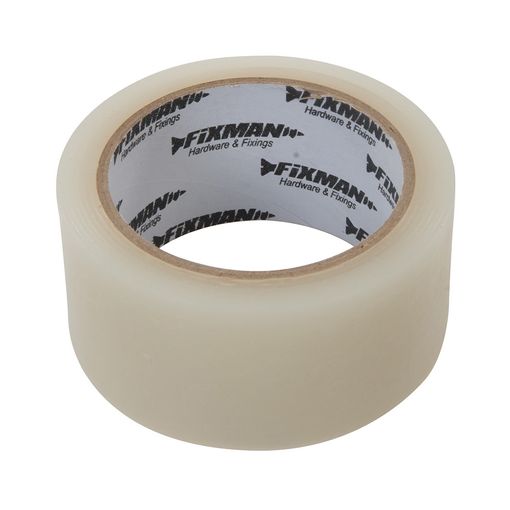 Fita Adesiva Fixman Exterior 25M X 50M Transparente FIXMAN - Fita adesiva de ferragens - 25m, 50m, transparente, resistente UV