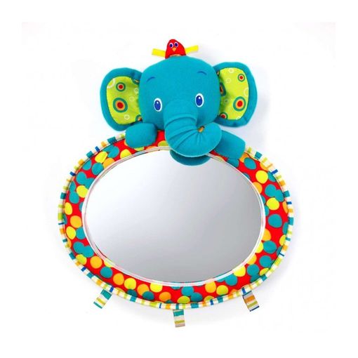 Espelho para Berço BRIGHT STARTS 8.5 x 7 x 2 cm BRIGHT STARTS - Acessórios para cadeirinhas de bebê - espelho, convexo, elefante, laços