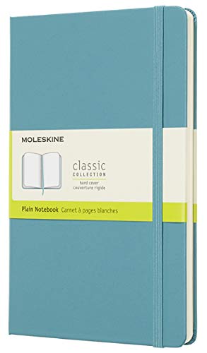 Caderno e Bloco de Notas Moleskine Notebook Classic Hard Cover Azul Moleskine - Cadernos e bloco de notas - capa dura, azul, páginas pretas, elástico