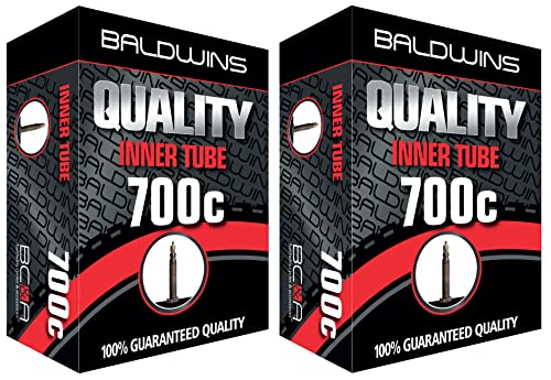 Tubo Interior BALDWIN 700C 700X35 C A 45 C (Presta - 2 Unidades) Baldwins - Câmaras de ar de bicicleta - 700x35, elastano, preto, 2 unidades