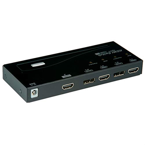 Multiplicador de vídeo ROLINE 19.99.1162 ROLINE - Divisores e comutadores de áudio e vídeo - displayport, hdmi, masculino-masculino, preto