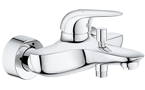 Torneira de Casa de Banho GROHE Eurostyle 24105001 (Cinzento) Grohe - Torneiras - cromado, inox, montagem na parede, 1m
