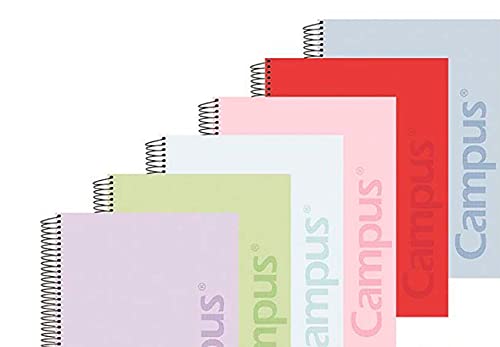 Caderno e Bloco de Notas SPIRIT OF GAMER Pack 6 Cadernos (A4) Campus - Cadernos e bloco de notas - polipropileno, resistente, espiral, 6 cadernos