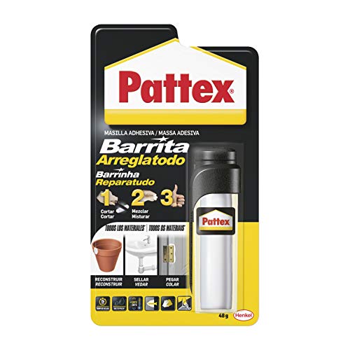 Pattex Barra de Revestimento Bicomponente Branco 48 Gr Pattex - Cola e adesivos de hardware - bicomponente, branco, 48 g