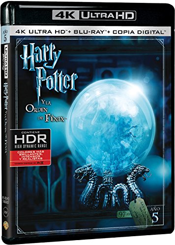 Harry Potter y la orden del fÃ©nix (4K Ultra HD Blu-ray) FOX - Dvds de filmes e programas de televisão - Harry Potter, 4k ultra hd, blu-ray