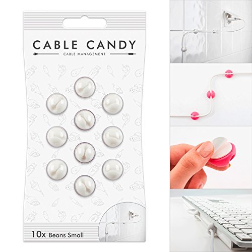 Organizador de Cabos CABLE CANDY 49.CC015 Cable Candy - Clipes de cabo - universal, auto, escritório, branco, organização de cabos